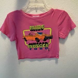 Hot pink crop top